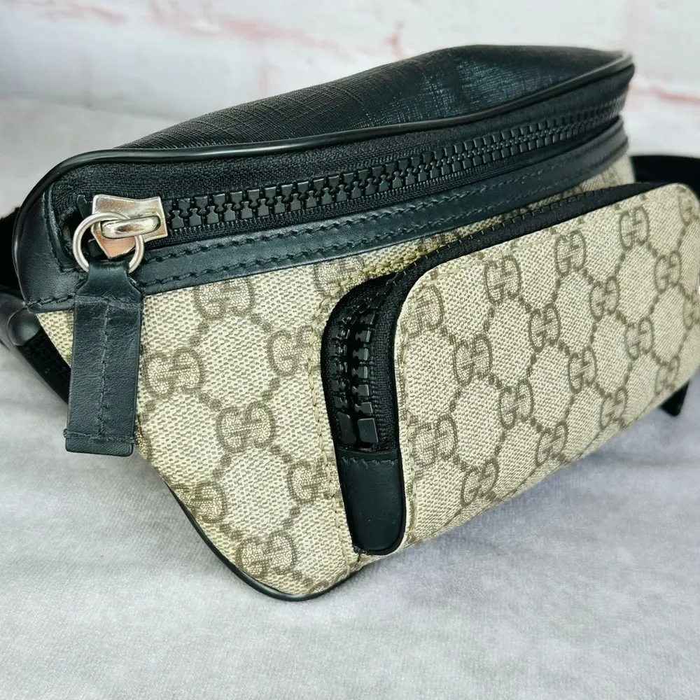 Gucci Beige and Black Belt Bag - Picture 2 of 13